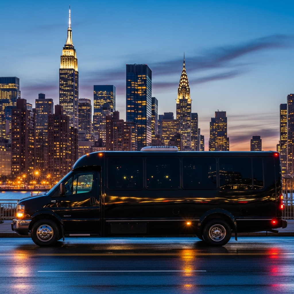 23-passenger executive mini bus for corporate events and airport shuttles